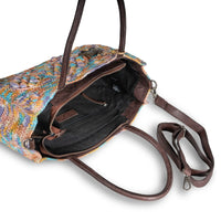 Tote Bag mittelgroß aus Bast Handarbeit multicolor - ANOKHI