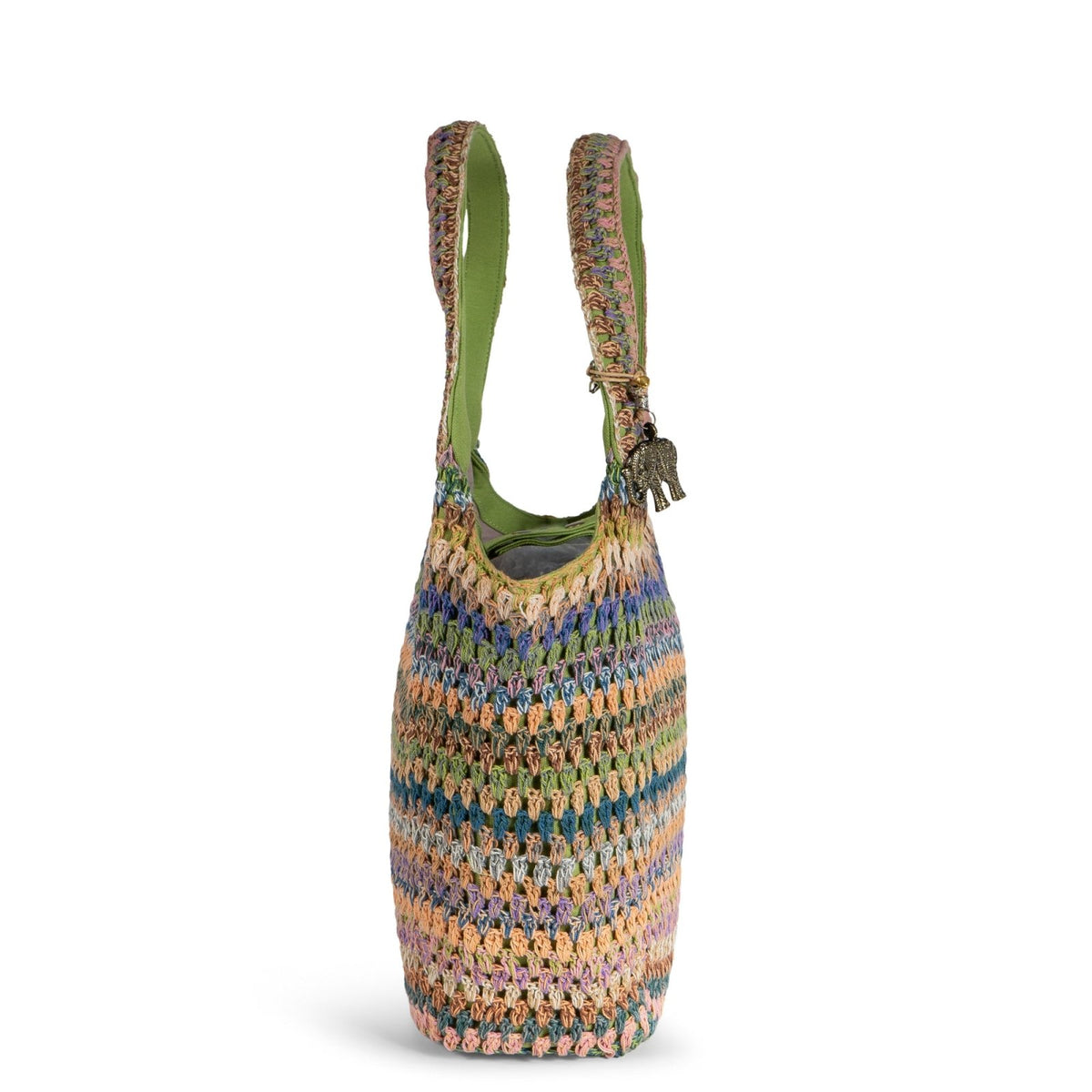 Tote Bag mittlere Größe Crochet Handarbeit multicolor - ANOKHI