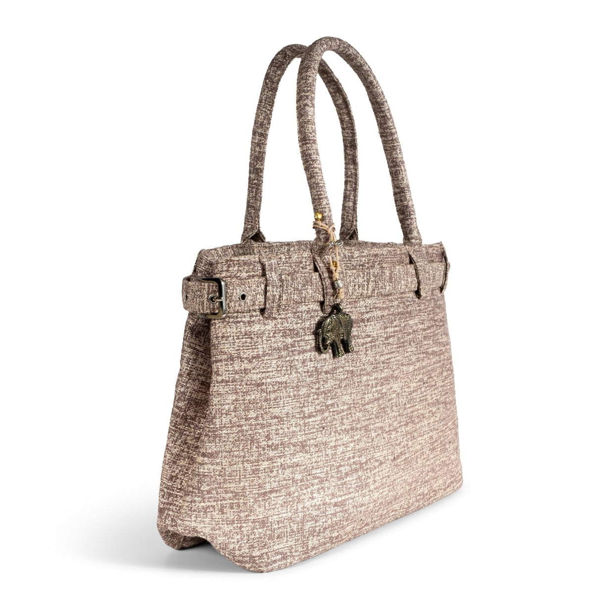 Tote Bag Tasche Bicolor beige taupe - ANOKHI