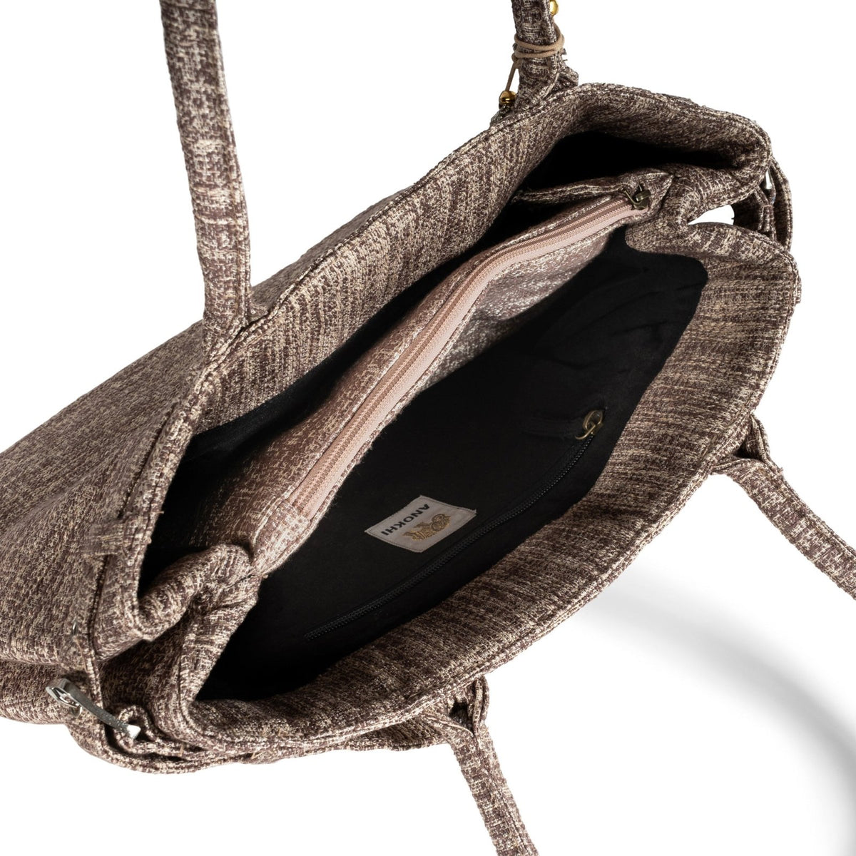 Tote Bag Tasche Bicolor beige taupe - ANOKHI