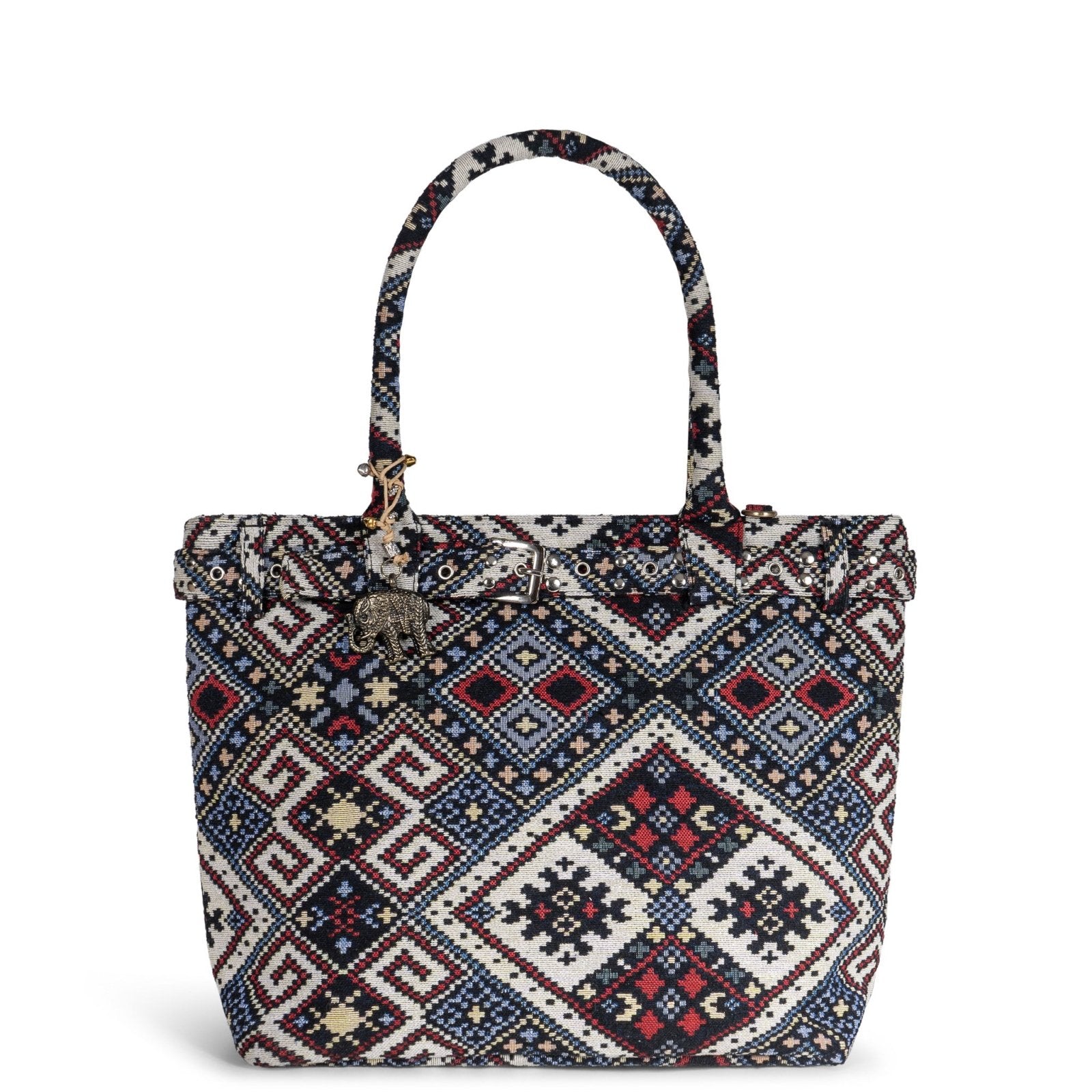 Tote Bag Tasche Nieten Ethnomuster - ANOKHI