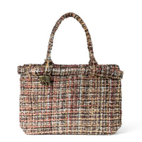 Tote Bag Tasche Tweed braun beige – 1