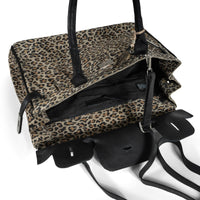 Tote bag suede leather with leopard print – 4