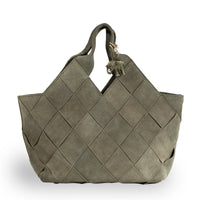 Tote Bag Velourleder olive - ANOKHI