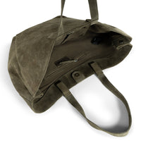 Tote Bag, suede, olive – 4