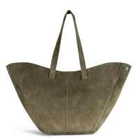 Tote Bag, suede, olive – 1