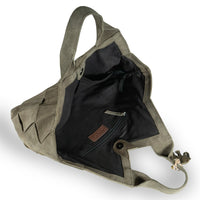 Tote Bag Velourleder olive - ANOKHI