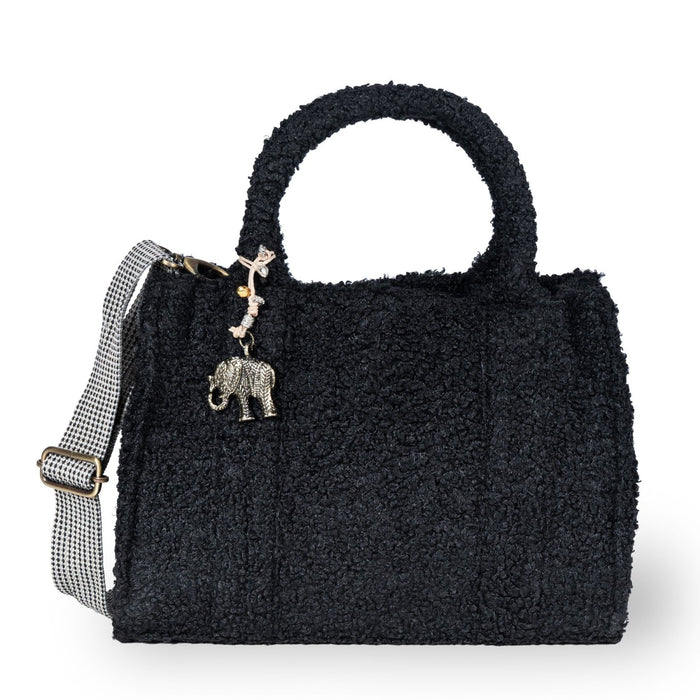 Shoulder Bag Jessy Compact Bouclé — black