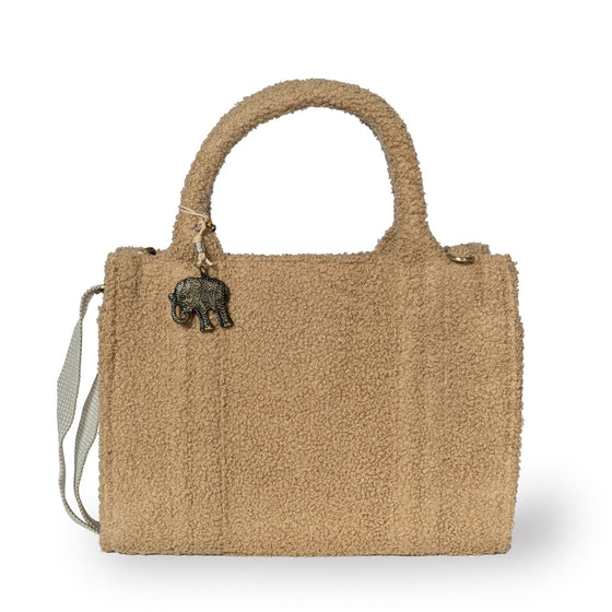Umhängetasche Jessy Kompakt Bouclé beige