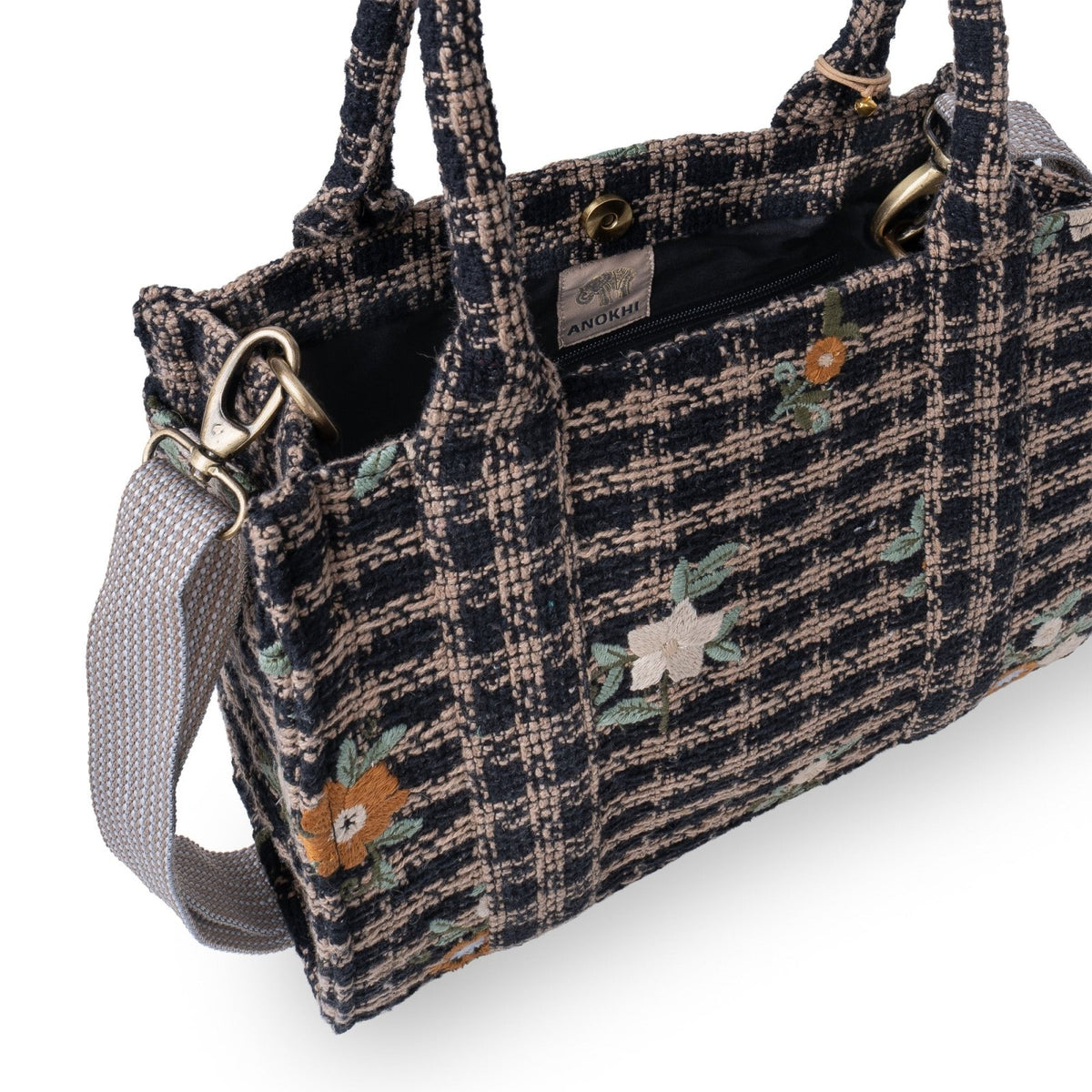 Bolso bandolera Jessy Kompakt con bordado - ANOKHI