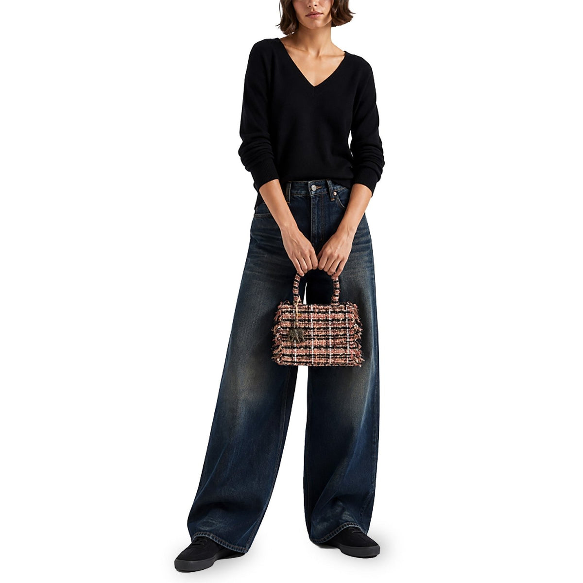 Umhängetasche Jessy Mini Tweed - ANOKHI