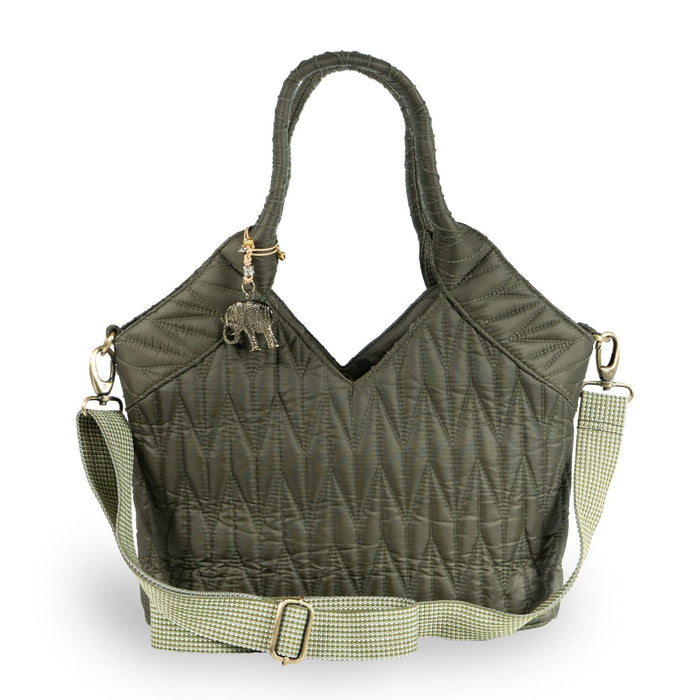 Umhängetasche Laurie Medium Nylon — olive