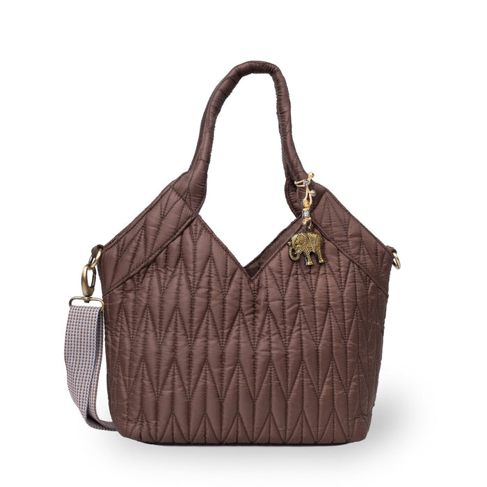 Umhängetasche Laurie Medium Nylon — braun
