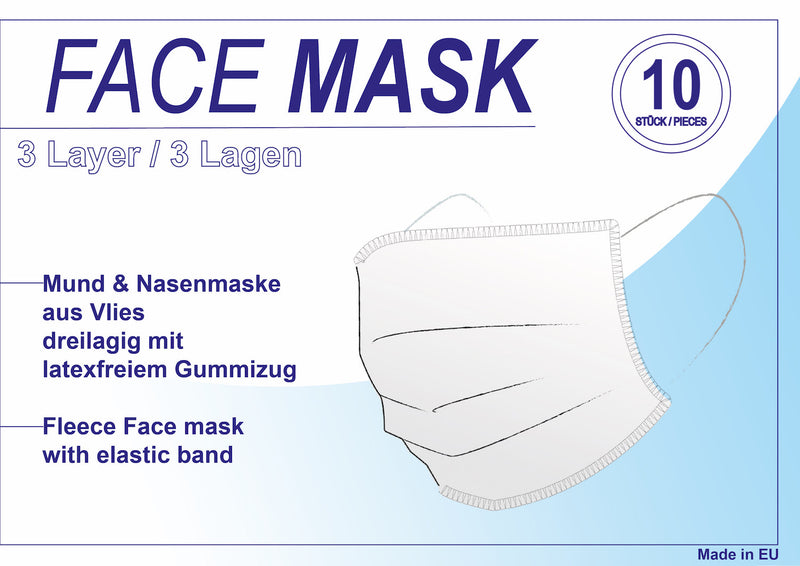 MUND NASEN MASKE, 10er Pack
