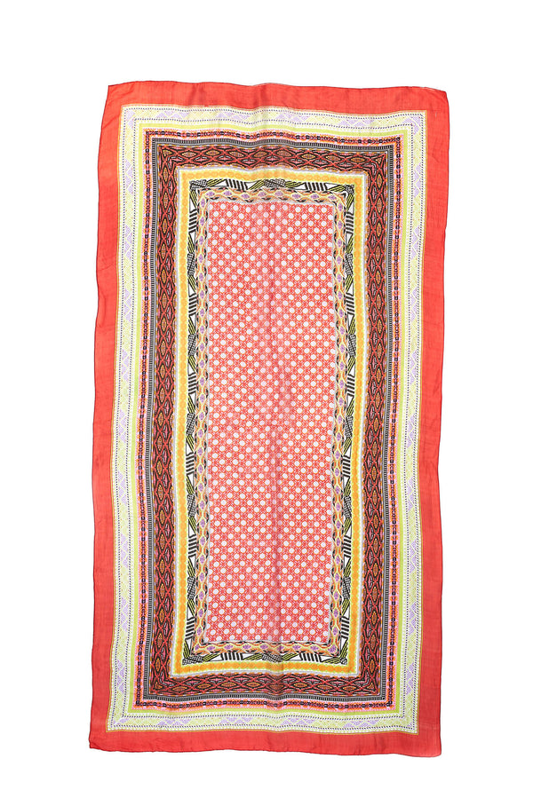Schal "Campfire" in China red