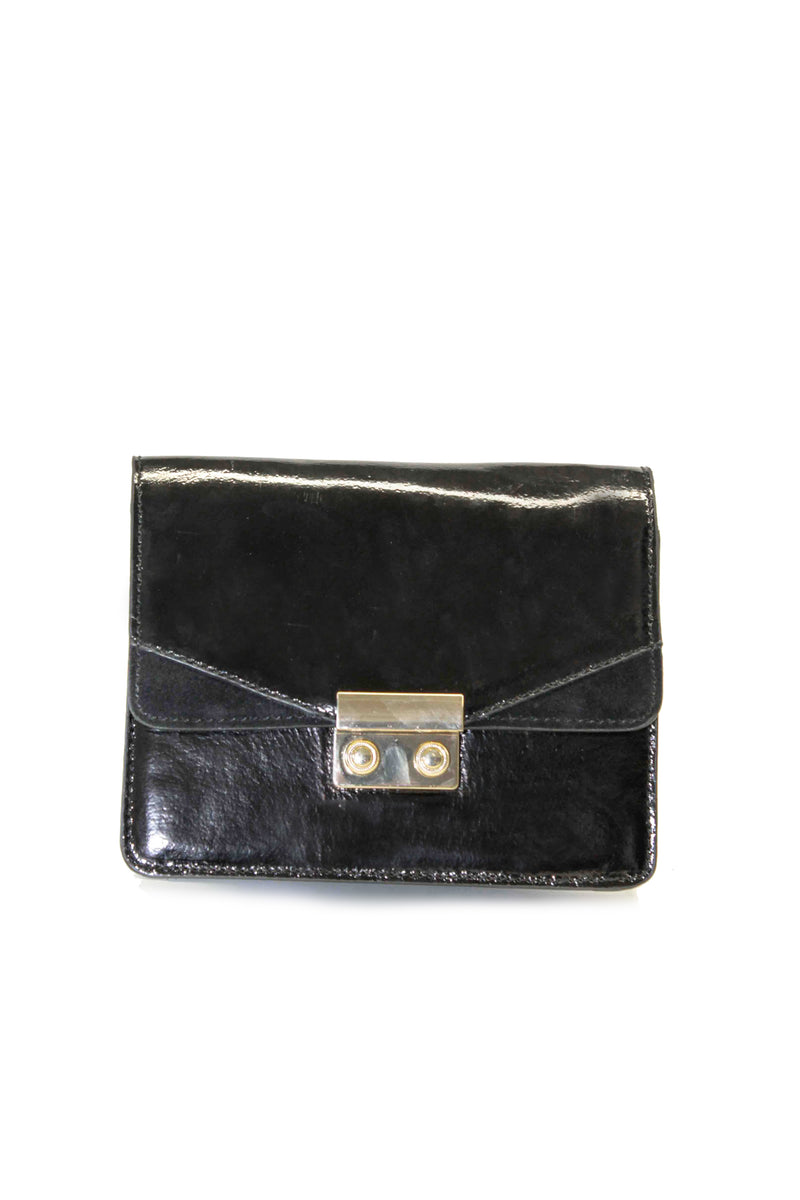 "Joanne" aus schwarzem Lackleder