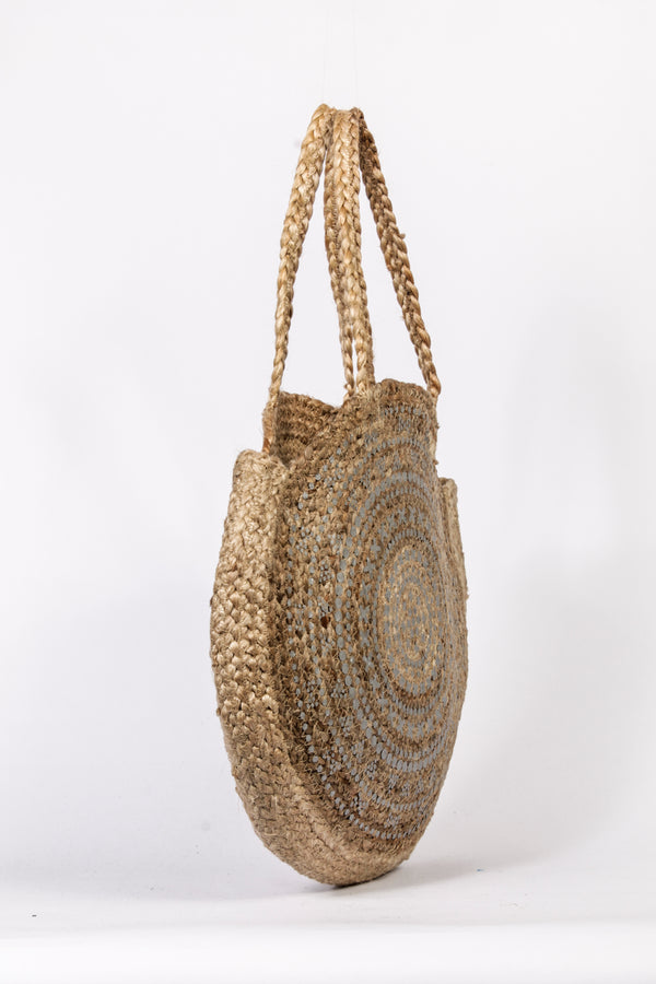 "Kanani" Bastbag mit silbrigem Aufdruck