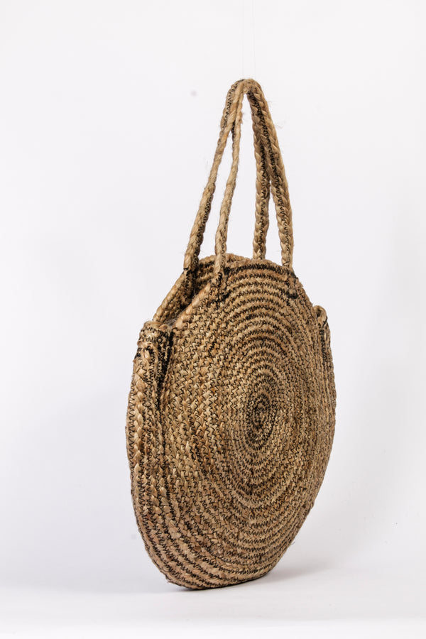 "Kanani" Bastbag mit schwarzem Kontrast-Stitching