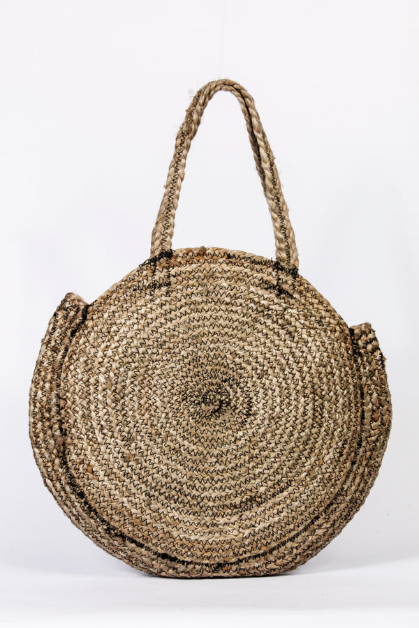 "Kanani" Bastbag mit schwarzem Kontrast-Stitching