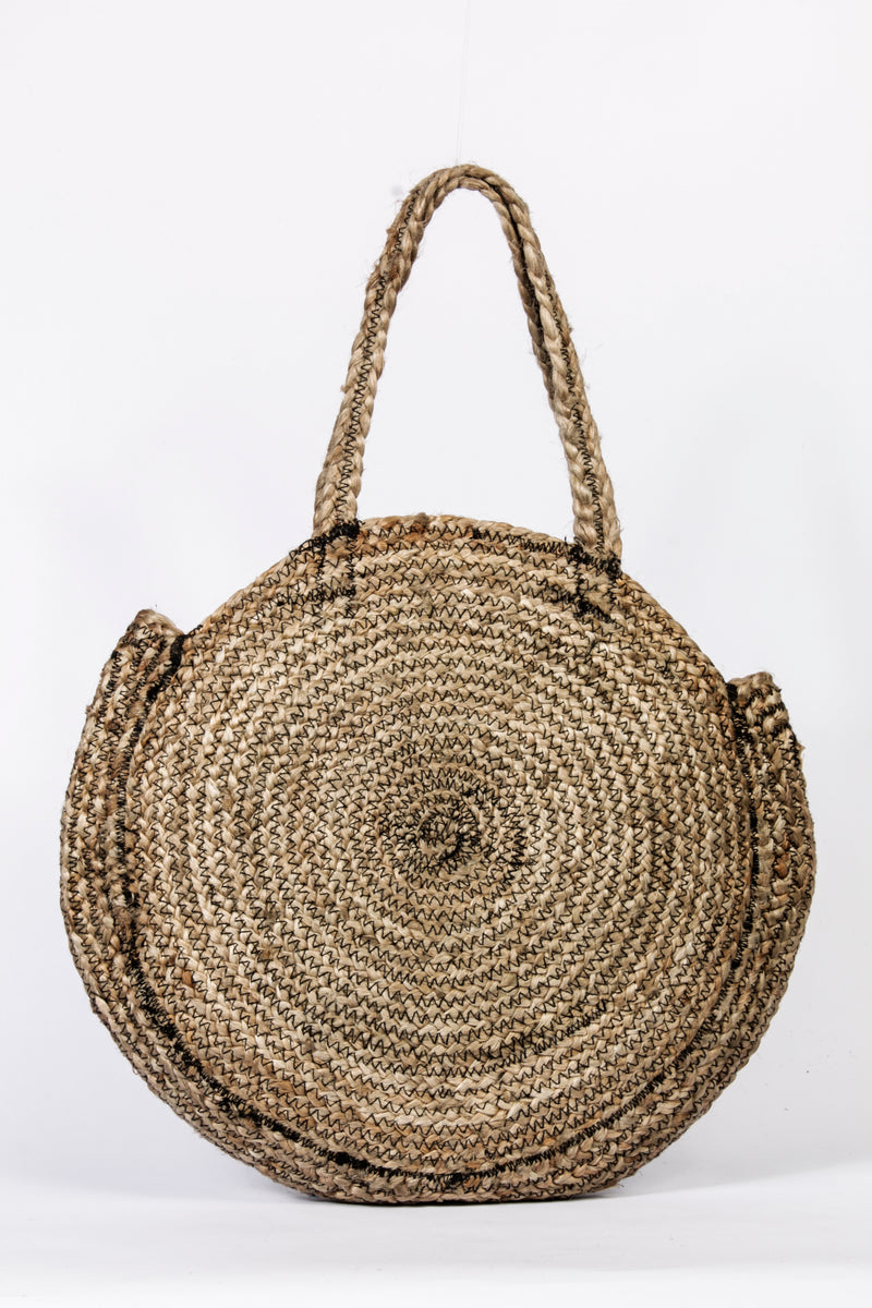 "Kanani" Bastbag mit schwarzem Kontrast-Stitching