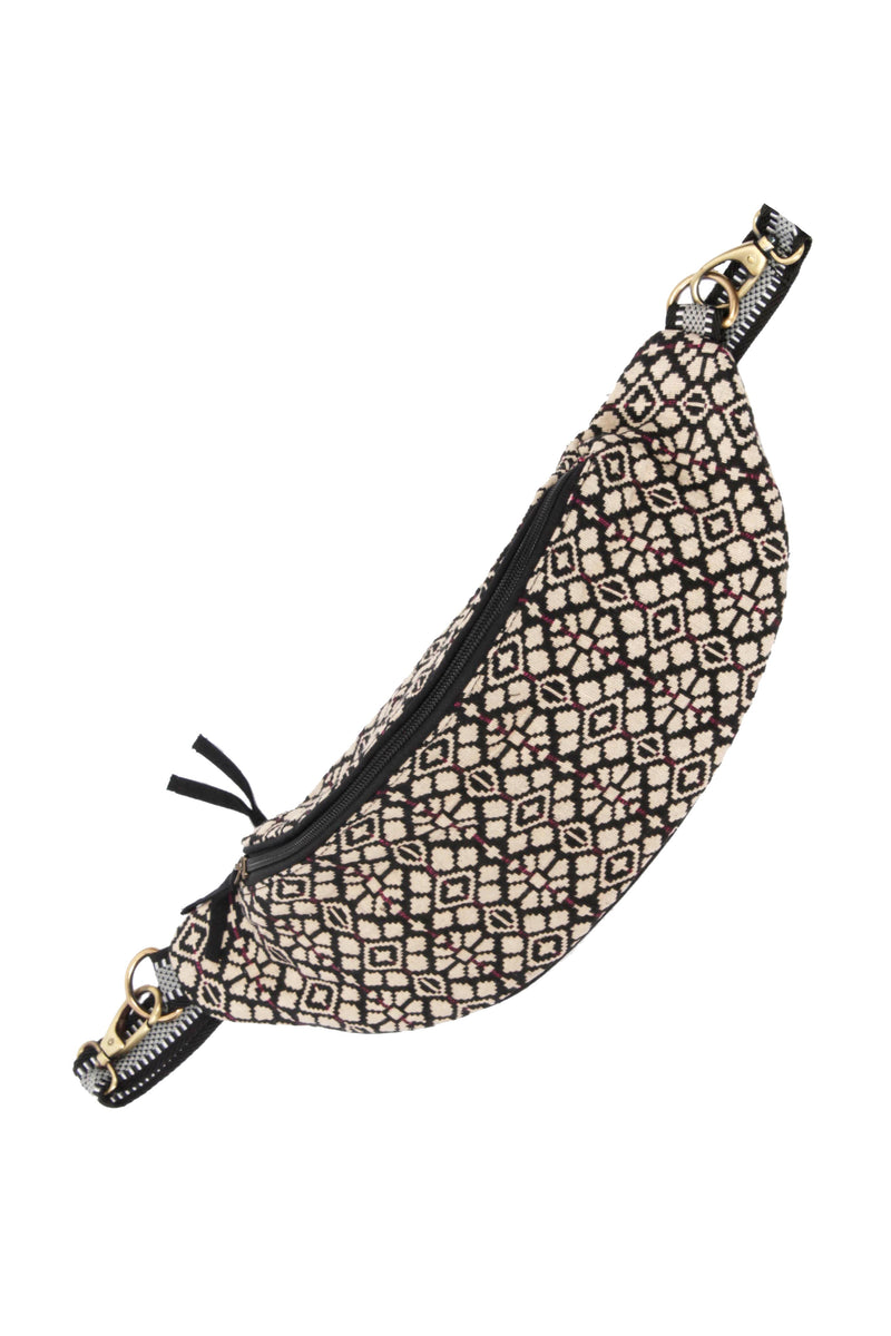 "Charlie" aus Jacquard Stoff in zwei Größen, Gürteltasche, Beltbag, Bodybag ANOKHI