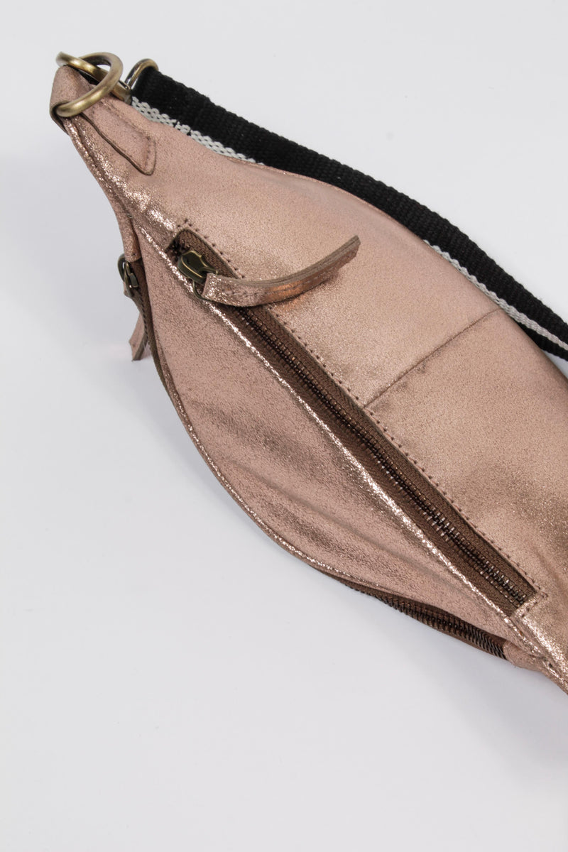 Ledergürteltasche "Charlie M" in Kupfer