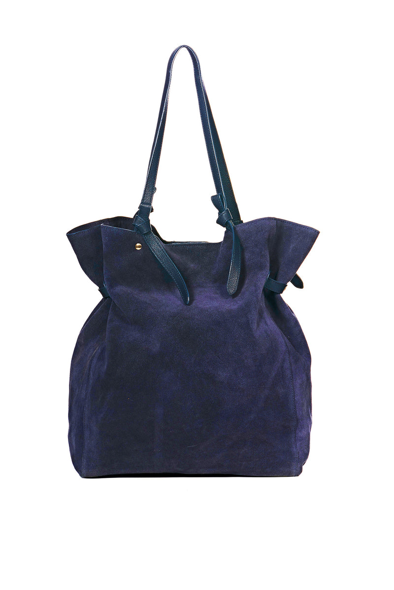 "Maren" Veloursleder Shopper