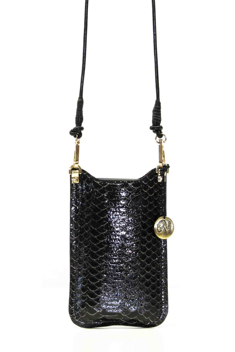 ANOKHI Mobilebag - Black Lizzard