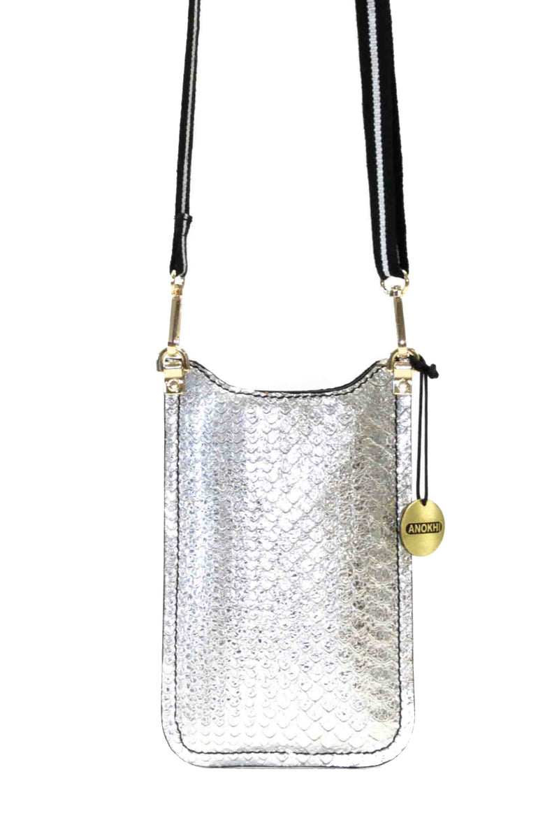 ANOKHI Mobilebag - Silver Lizzard