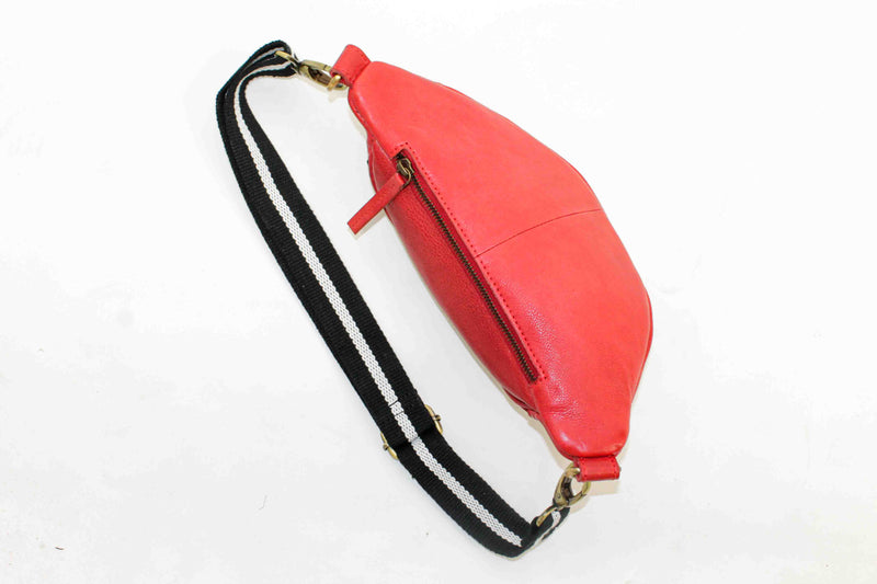 Rote Lederbeltbag "Charlie M"