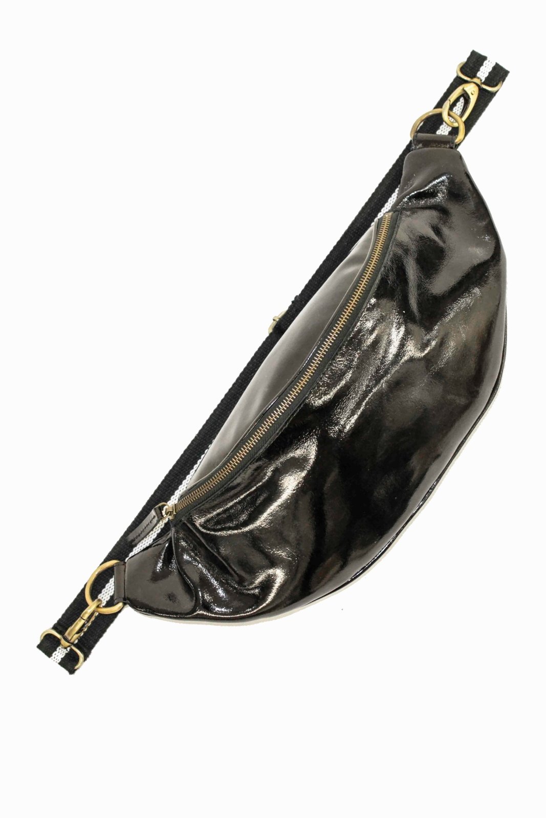 Charlie L" in schwarzem Lackleder - ANOKHI