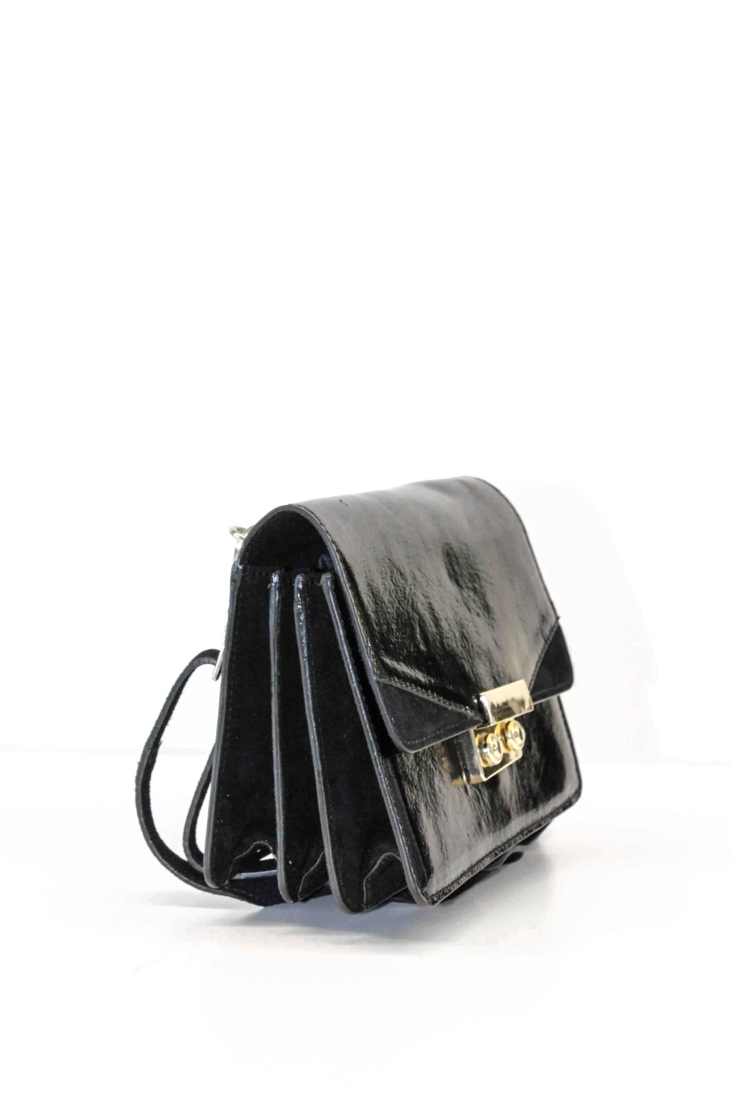 Joanne" aus schwarzem Lackleder - ANOKHI